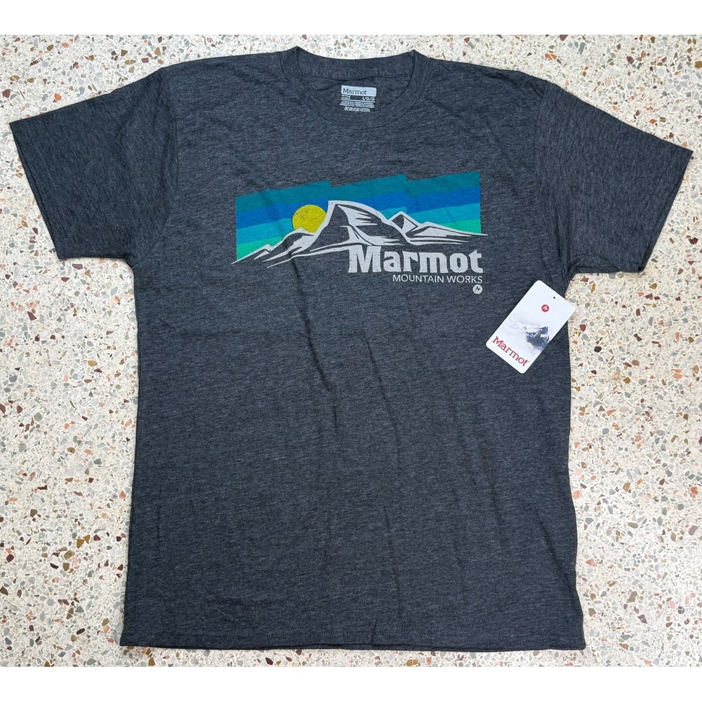 Marmot Men's Sunsetter Multicolored Short Sleeve T-Shirt Size Large